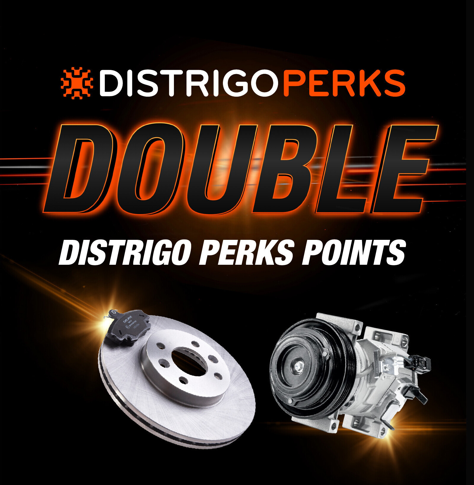 Double DISTRIGO PERKS points on the Eurorepar all-makes range, excluding tyres